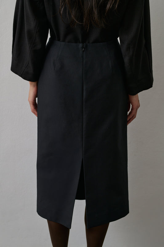 Jupe Flavia - Noir - Coton - Femme