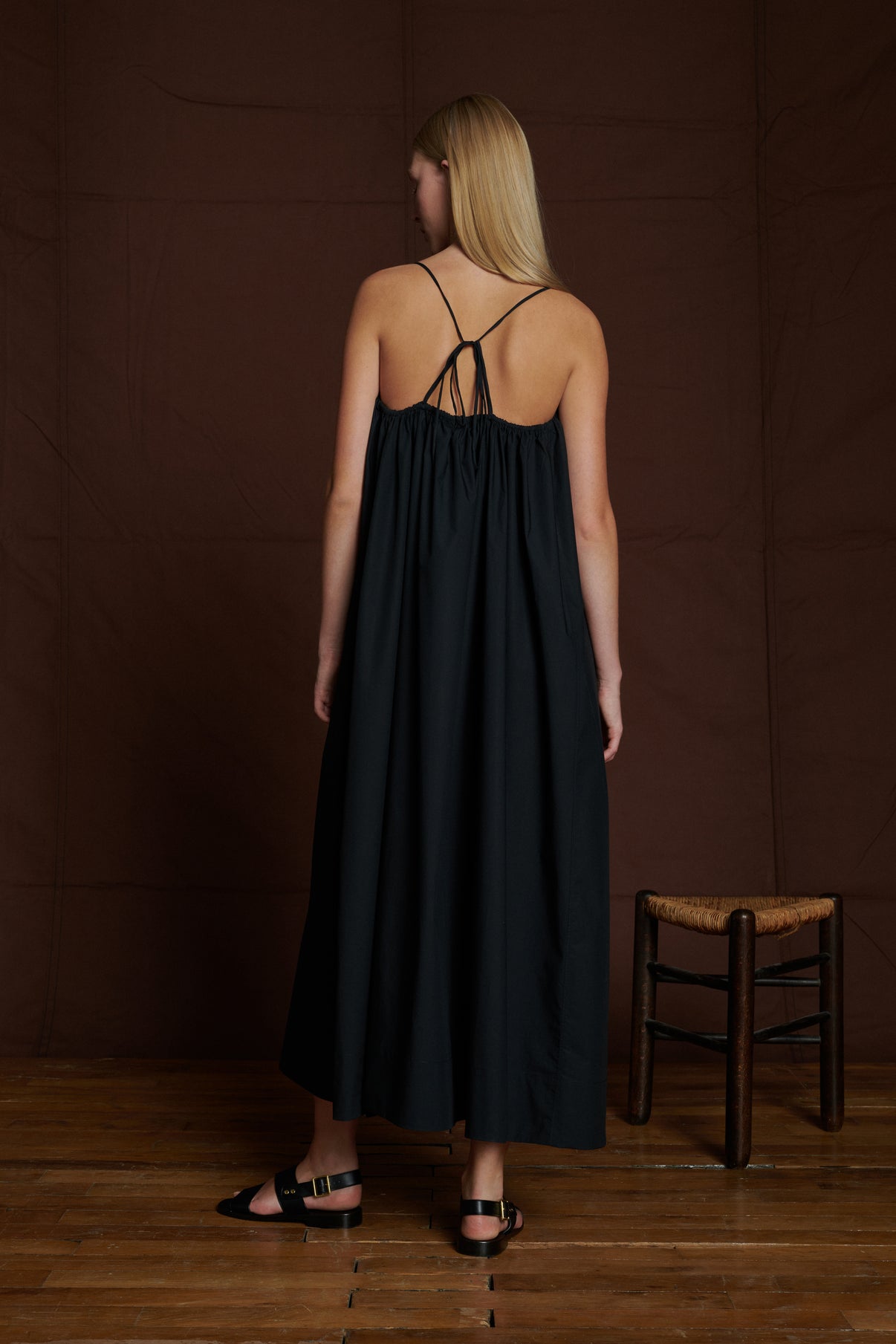 Robe Arielle - Noir - Coton - Femme vue 2