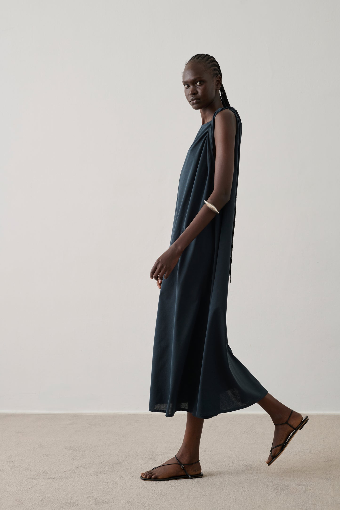 Robe Debby - Pétrole - Coton - Femme