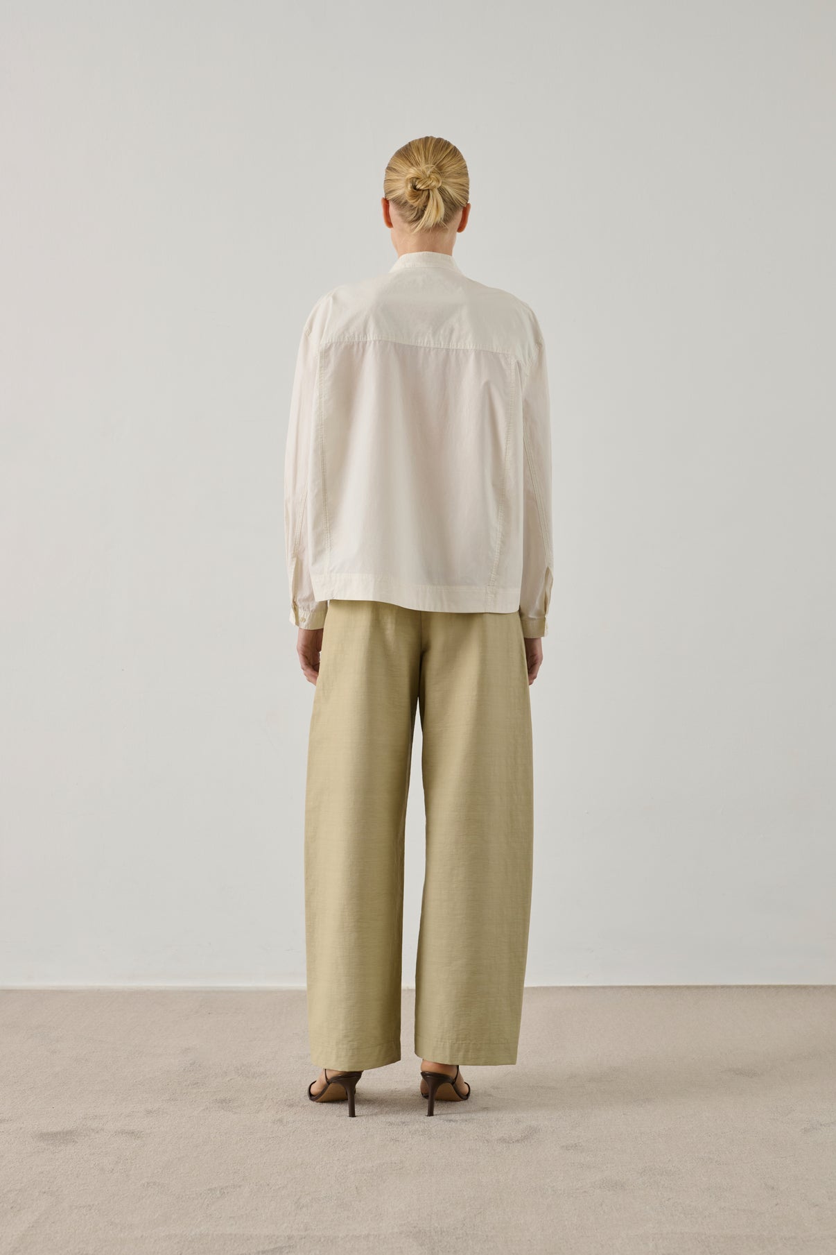 Chemise Chypre - Blanc Perle - Coton - Femme vue 3