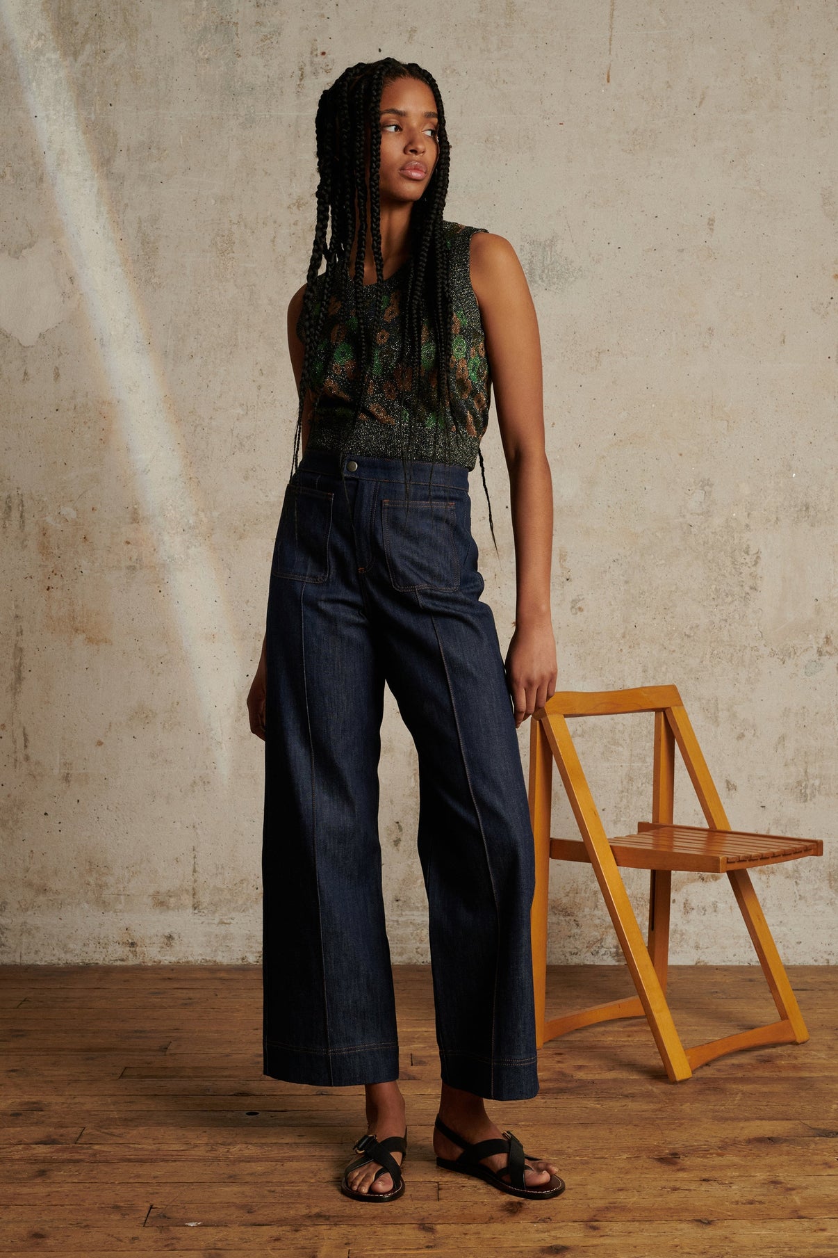 PULL PETON VERT vue 3