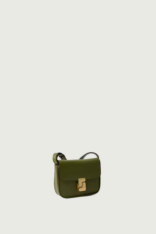 Sac Bell Very Mini - Vert Olive - Cuir - Femme